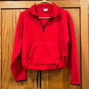 Pink by Victoria’s Secret Red Quarter Zip with Drawstring